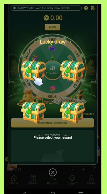 Deposit and Withdraw